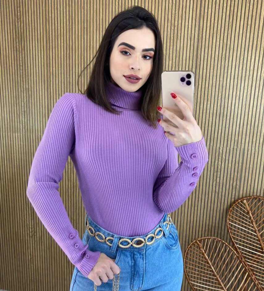 fernandaramosstore com br blusa feminina cacharrel gola alta lilas