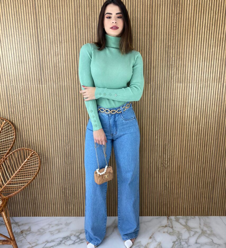 fernandaramosstore com br blusa feminina cacharrel gola alta verde agua