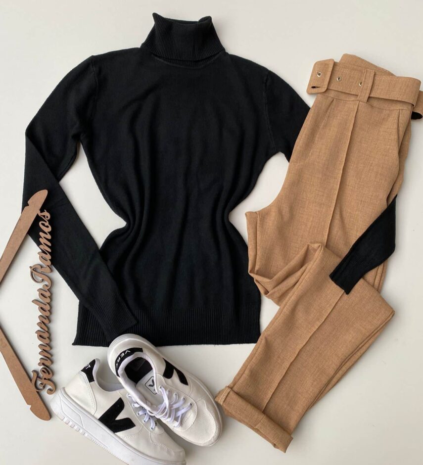 fernandaramosstore com br blusa feminina manga longa cacharrel gola alta preta
