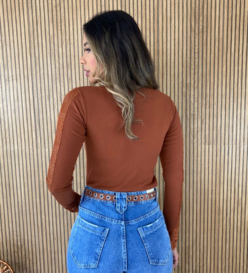 fernandaramosstore com br blusa manga em renda canelada terra 2