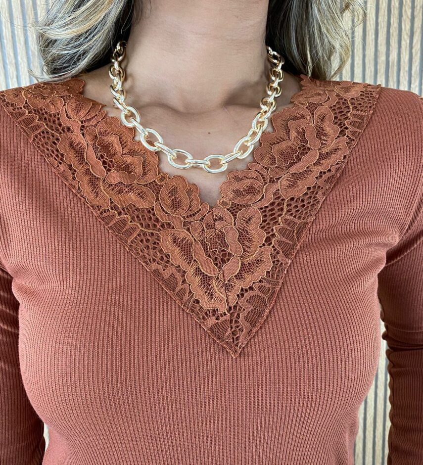 fernandaramosstore com br blusa manga em renda canelada terra 6