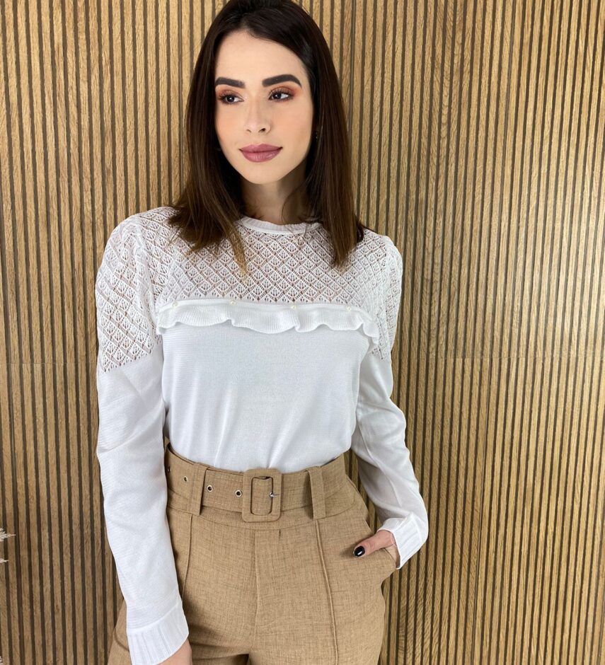 fernandaramosstore com br blusa manga longa feminina tricot detalhe em babado e perolas branca 3
