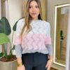 Blusa Manga Longa Feminina Tricot Estampada - Fernanda Ramos Store