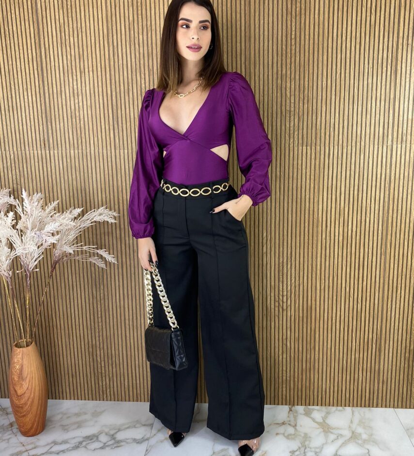 Calça Feminina Flare Preta - Fernanda Ramos Store