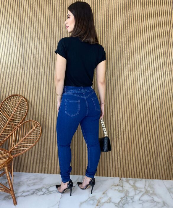 Calça Jeans Feminina Skinny com Amarração - Fernanda Ramos Store