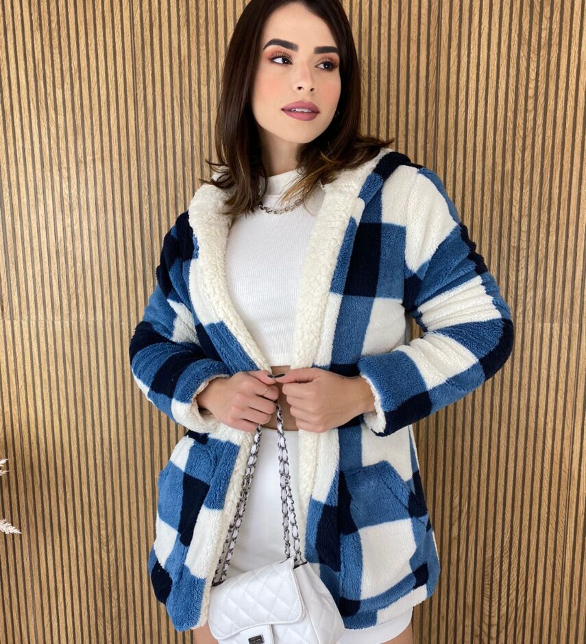 fernandaramosstore com br casaco manga longa feminino teddy dupla face xadrez 4