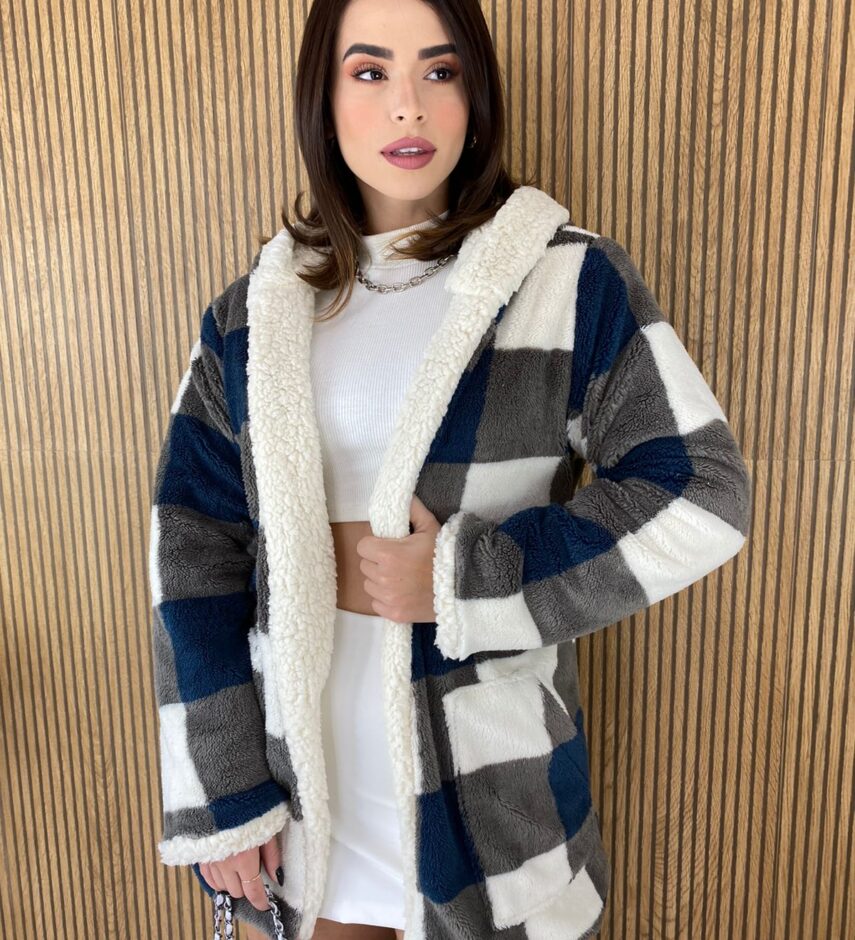fernandaramosstore com br casaco manga longa feminino teddy dupla face xadrez escuro 2