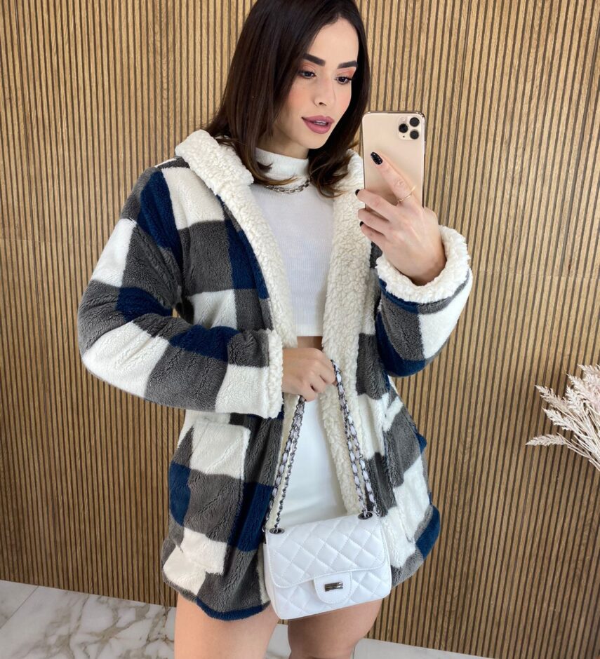 fernandaramosstore com br casaco manga longa feminino teddy dupla face xadrez escuro 7