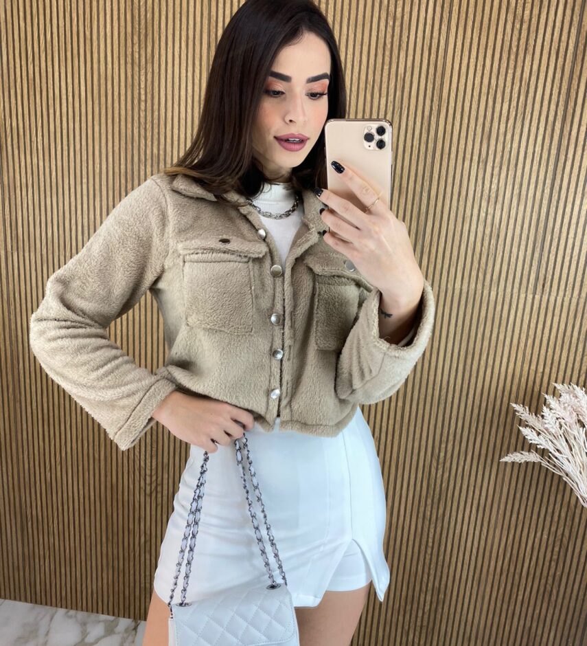 fernandaramosstore com br casaquinho feminino manga longa teddy bege 5