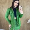 fernandaramosstore com br conjunto feminino saia camisa couro eco verde