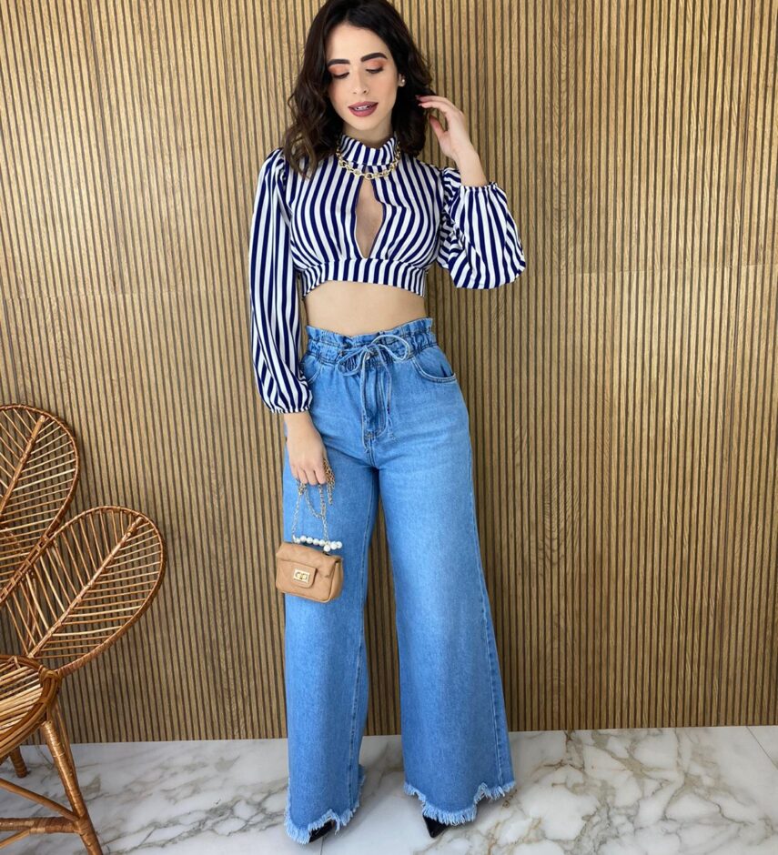 fernandaramosstore com br cropped feminino listrado azul sem bojo com amarracao 1