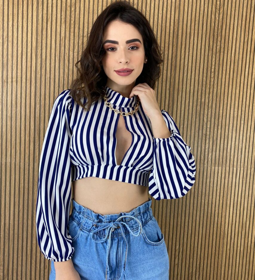 fernandaramosstore com br cropped feminino listrado azul sem bojo com amarracao 2