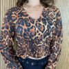 Cropped Feminino sem Bojo Animal Print com Lastex - Fernanda Ramos Store