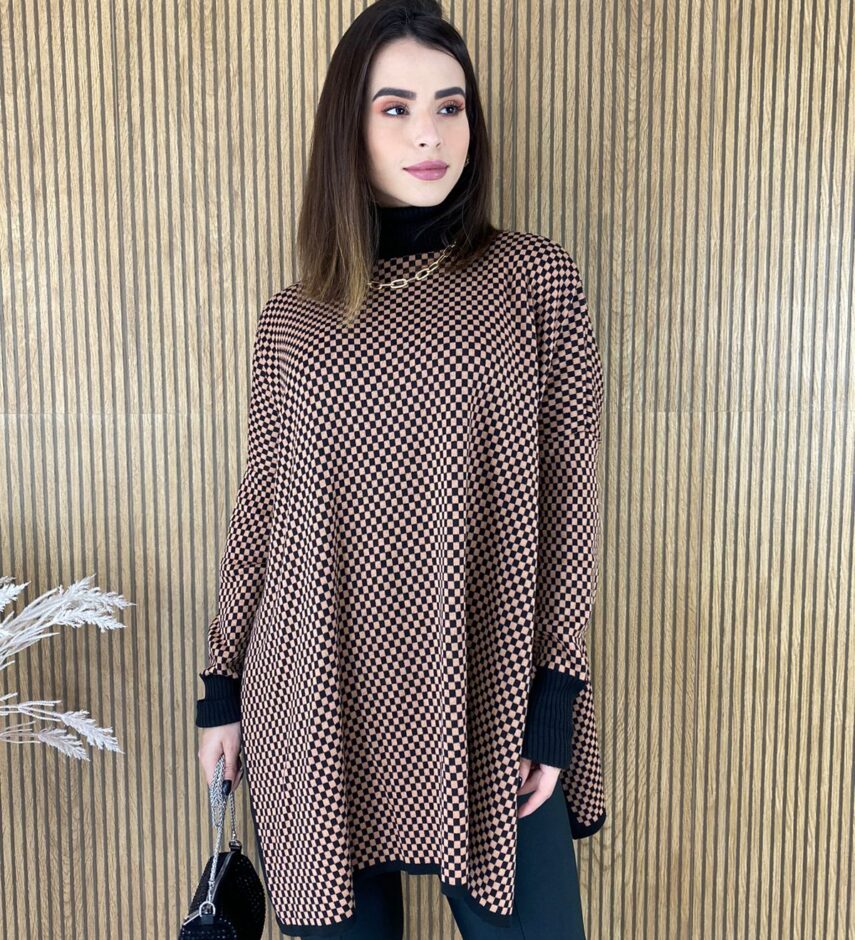 fernandaramosstore com br poncho feminino tricot estampado cacharrel 4