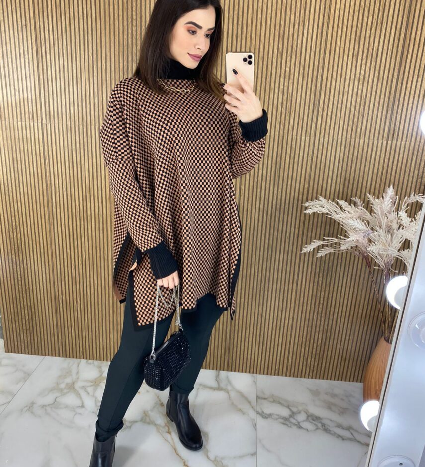 fernandaramosstore com br poncho feminino tricot estampado cacharrel 6
