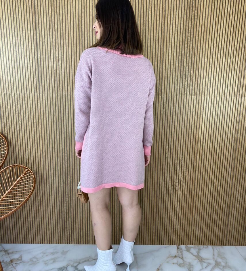 fernandaramosstore com br poncho feminino tricot estampado rosa cacharrel 1