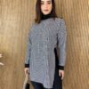 fernandaramosstore com br poncho feminino tricot xadrez preto e branco 4