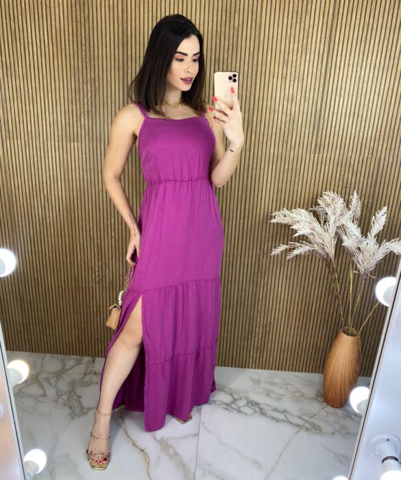 fernandaramosstore com br vestido longo fucsia com fenda