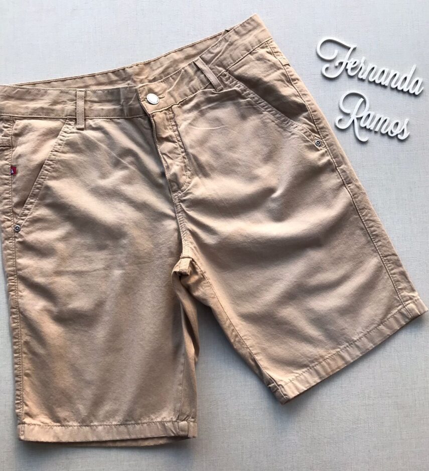 fernandaramosstore com br bermuda masculina sarja bege