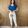 fernandaramosstore com br blusa feminina manga curta babado na manga azul