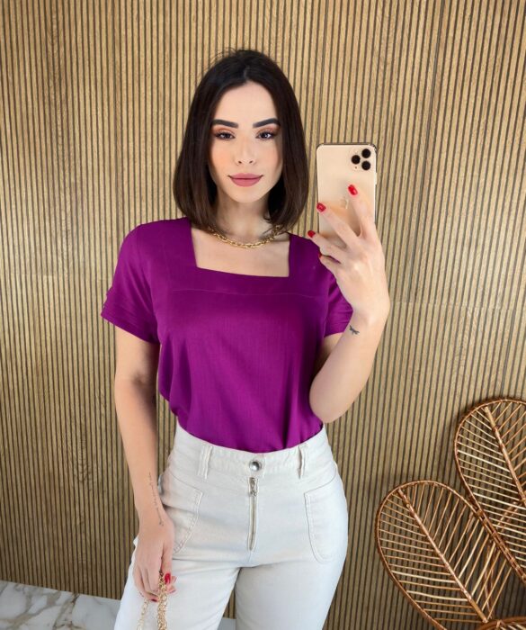 fernandaramosstore com br blusa feminina manga curta babado na manga fucsia