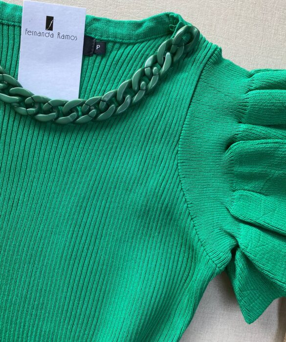 fernandaramosstore com br blusa feminina manga curta com detalhe verde 2