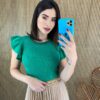 fernandaramosstore com br blusa feminina manga curta com detalhe verde 5