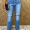 Calça Jeans Feminina Wide Leg 29267 - Fernanda Ramos Store