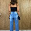 Calça Jeans Feminina Wide Leg 29267 - Fernanda Ramos Store