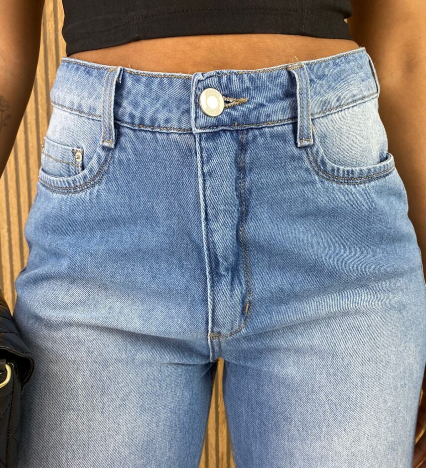 Calça Jeans Feminina Wide Leg 29267 - Fernanda Ramos Store