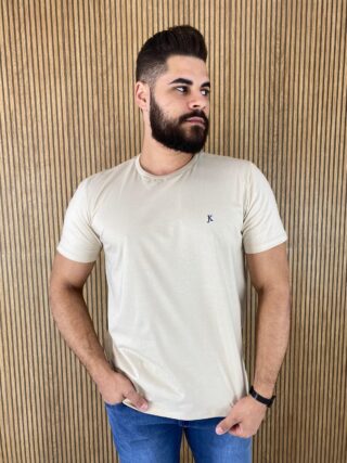 Camiseta Masculina Back To Basics Aveia - Fernanda Ramos Store