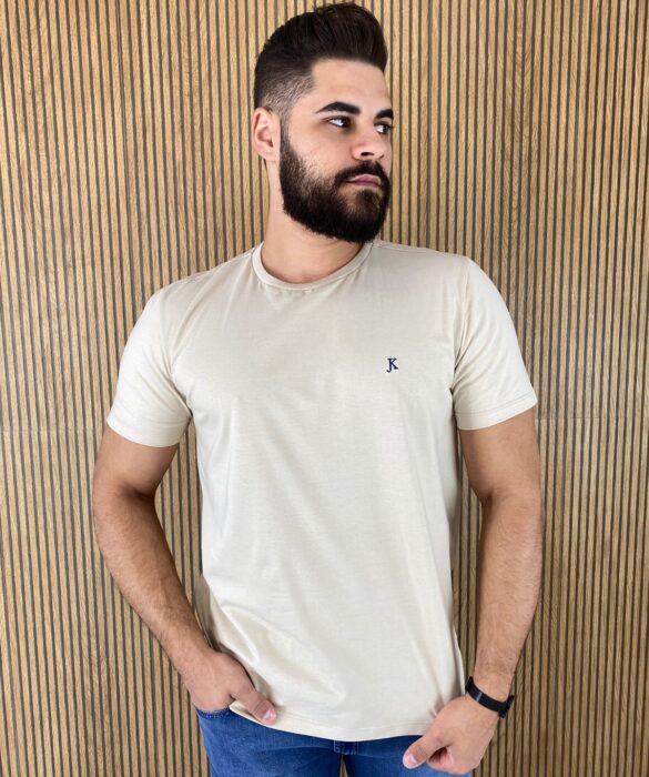 Camiseta Masculina Back To Basics Aveia - Fernanda Ramos Store