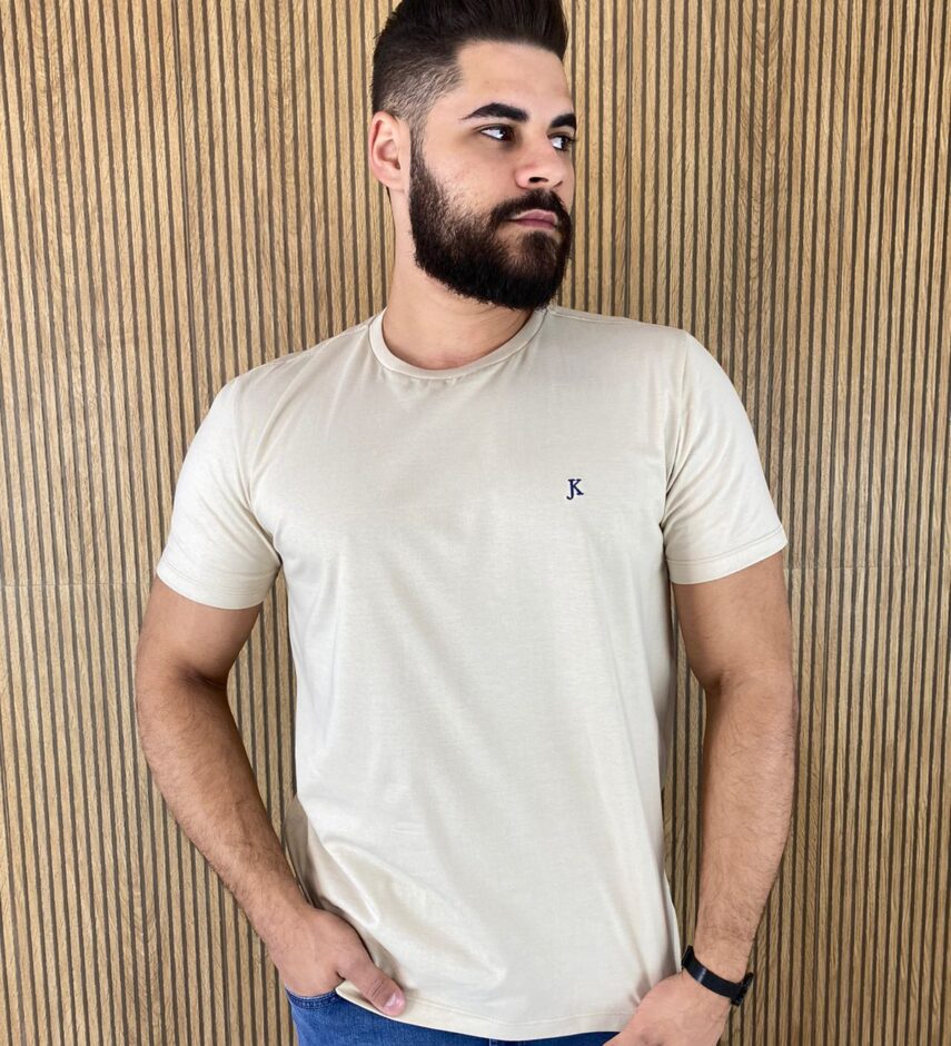 Camiseta Masculina Back To Basics Aveia - Fernanda Ramos Store