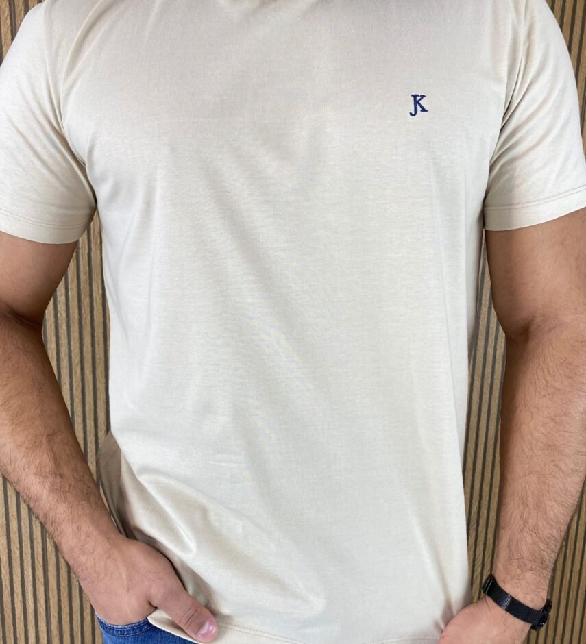 Camiseta Masculina Back To Basics Aveia - Fernanda Ramos Store