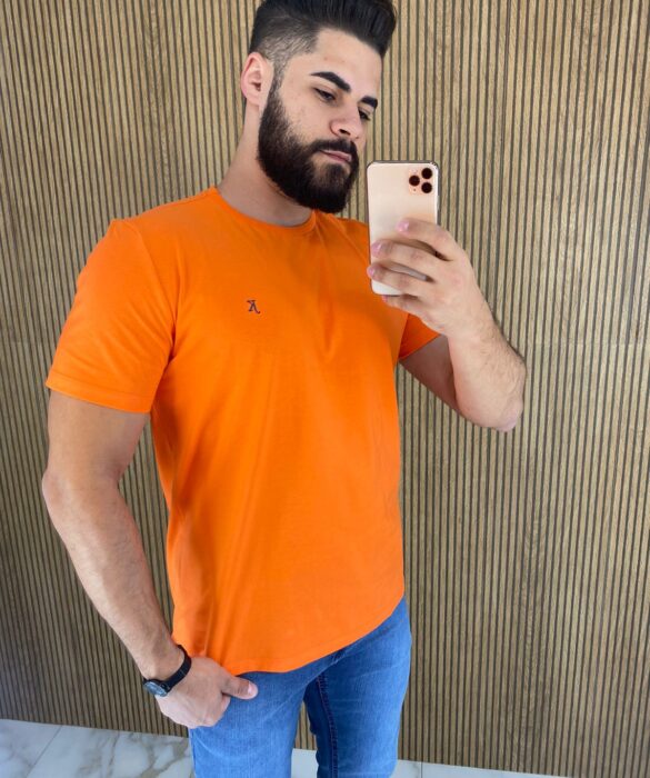 fernandaramosstore com br camiseta masculina back to basics laranja 2