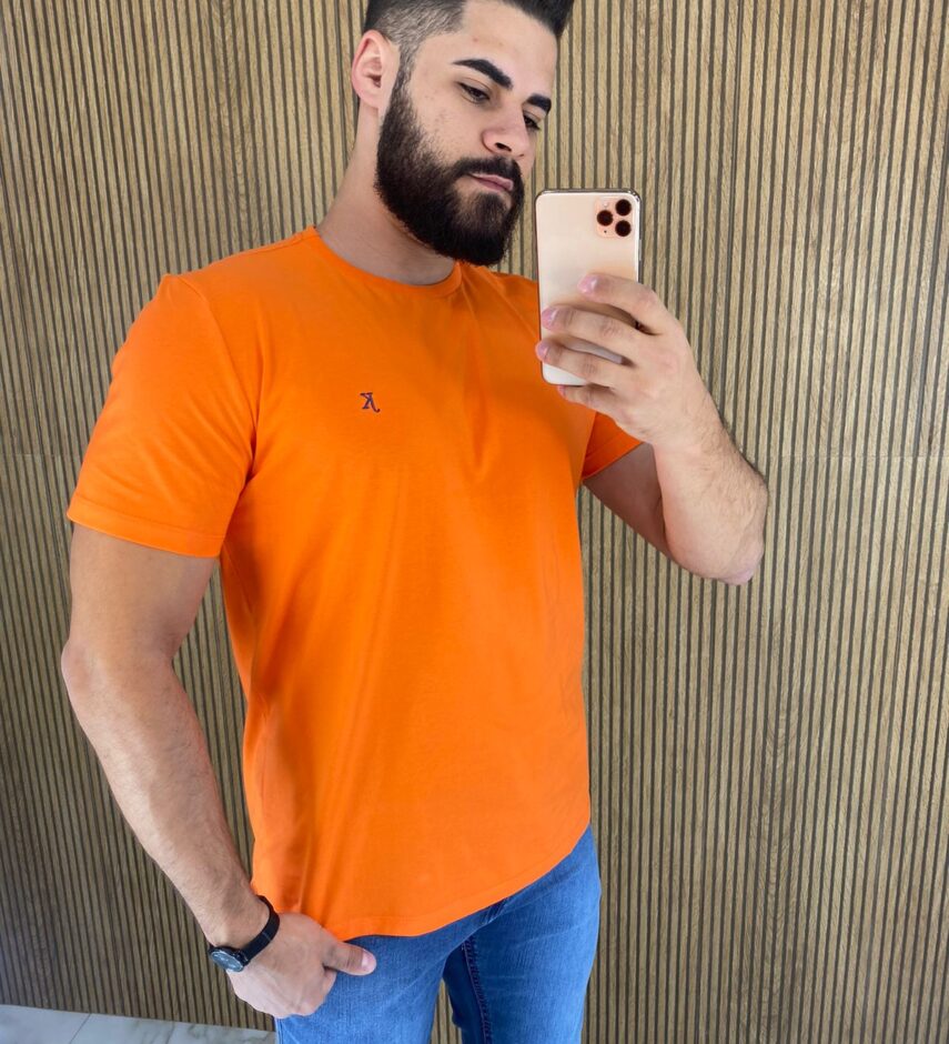 fernandaramosstore com br camiseta masculina back to basics laranja 2