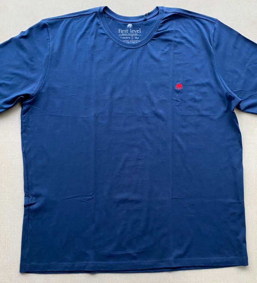 Camiseta Masculina Basic Plus Azul Marinho - Fernanda Ramos Store