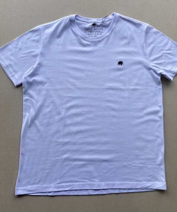 Camiseta Masculina Basic Plus Branca - Fernanda Ramos Store