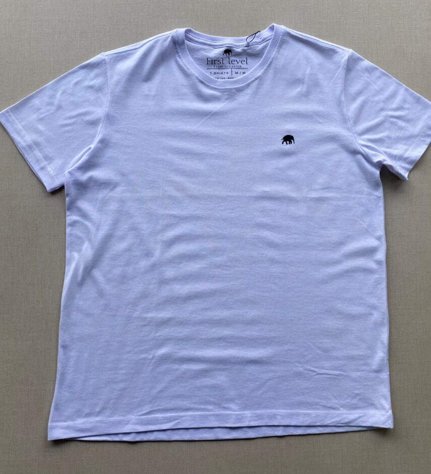 Camiseta Masculina Basic Plus Branca - Fernanda Ramos Store