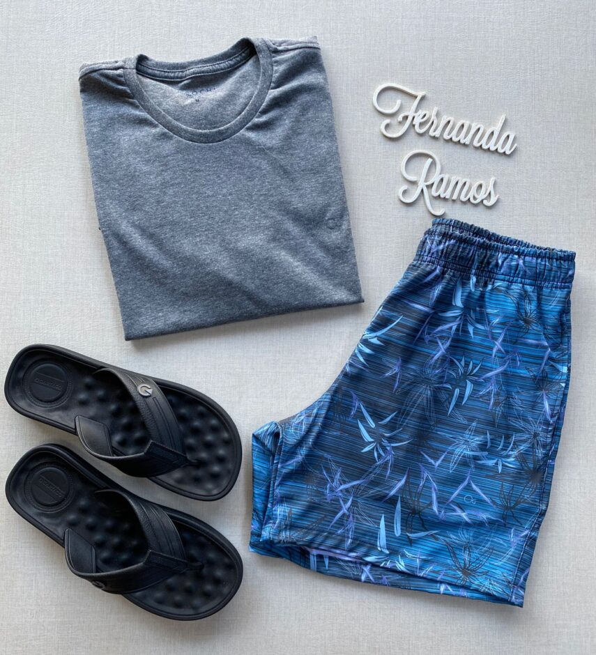 Camiseta Masculina Ogochi Cinza 0165 - Fernanda Ramos Store