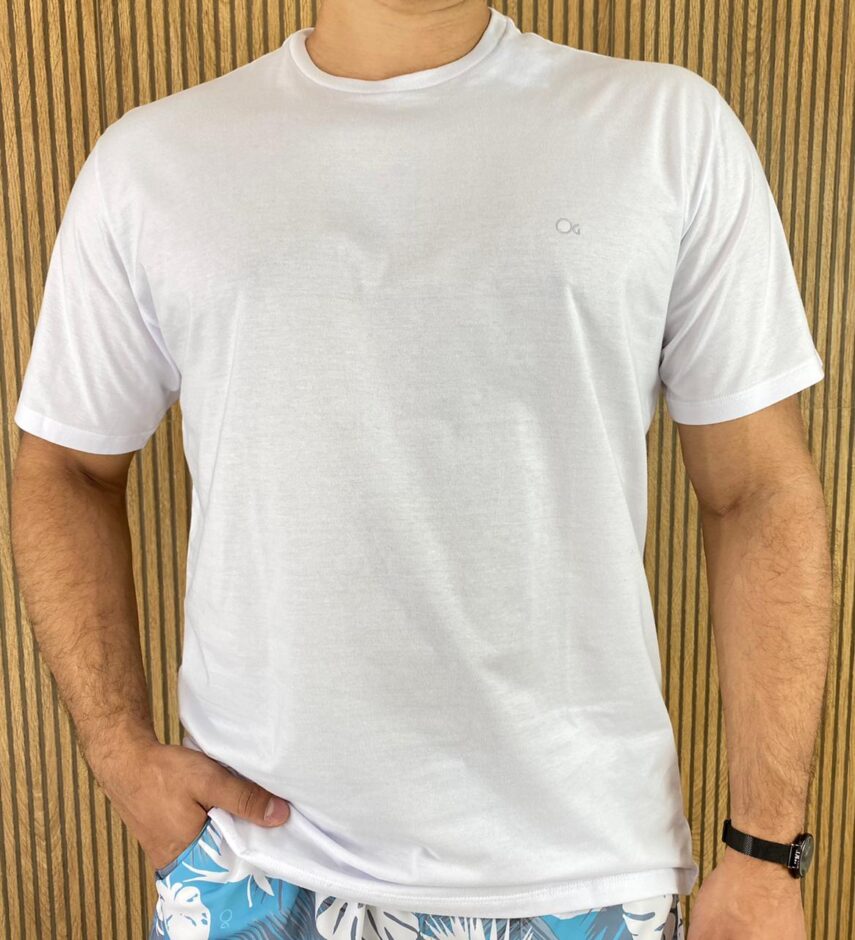 Camiseta Masculina Ogochi Básica Branca 0001 - Fernanda Ramos Store