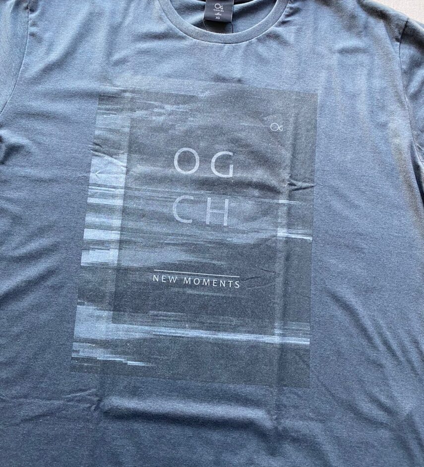 Camiseta Masculina Ogochi Básica Estampada Cinza Escuro 1005 - Fernanda Ramos Store