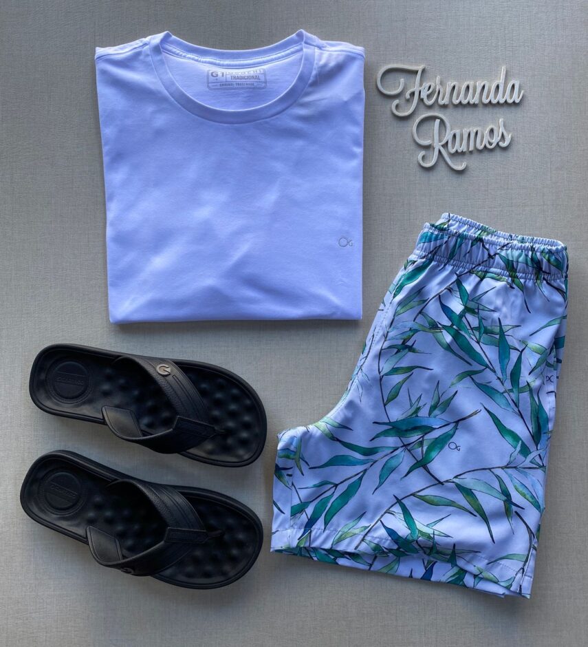 Camiseta Masculina Ogochi Básica Plus Branca 0001 - Fernanda Ramos Store