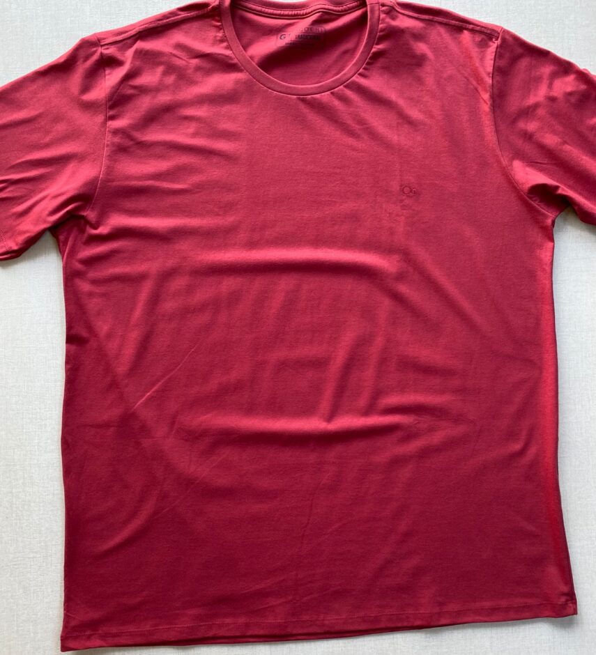 Camiseta Masculina Ogochi Básica Plus Vermelha 0045 - Fernanda Ramos Store