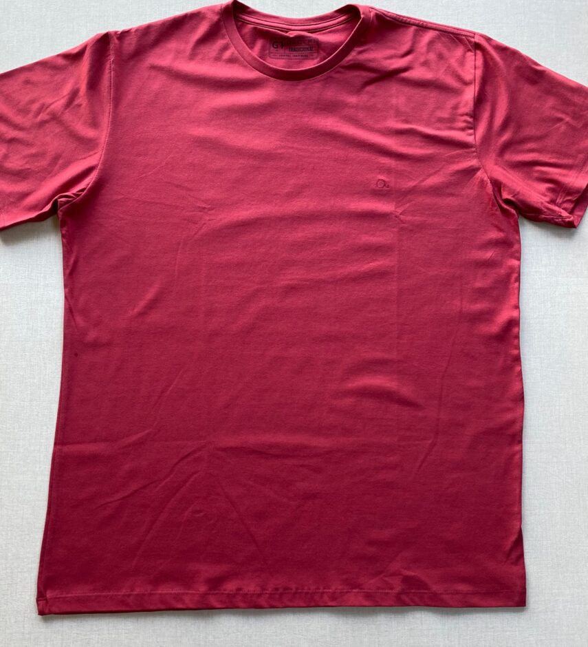 Camiseta Masculina Ogochi Básica Plus Vermelha 0045 - Fernanda Ramos Store