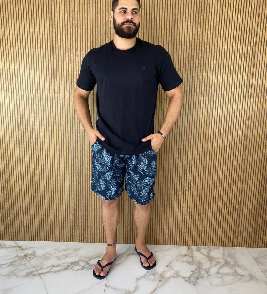 Camiseta Masculina Ogochi Básica Preta 0005 - Fernanda Ramos Store