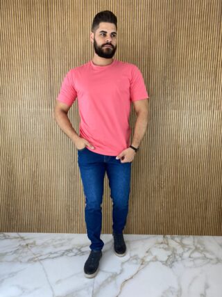 Camiseta Masculina Ogochi Básica Rosa 0013 - Fernanda Ramos Store