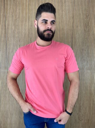 Camiseta Masculina Ogochi Básica Rosa 0013 - Fernanda Ramos Store