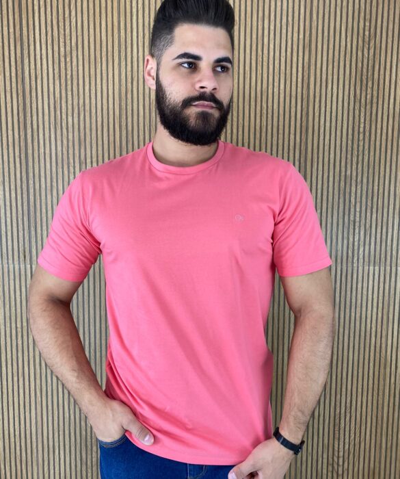 Camiseta Masculina Ogochi Básica Rosa 0013 - Fernanda Ramos Store