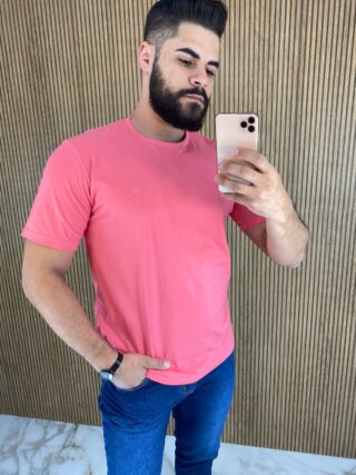 Camiseta Masculina Ogochi Básica Rosa 0013 - Fernanda Ramos Store